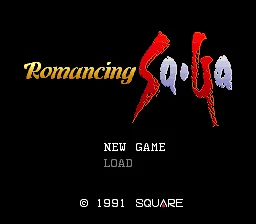 Romancing Sa-Ga title screen
