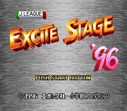 J.League Excite Stage '96 title screen
