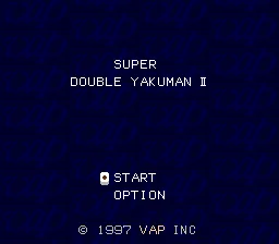 Super Double Yakuman II title screen