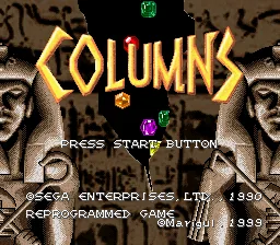 Columns title screen