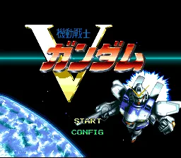 Kidou Senshi V Gundam title screen