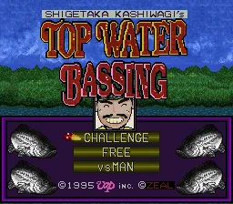 Kashiwagi Shigetaka no Top Water Bassing title screen