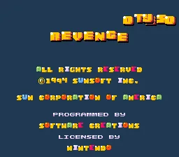 Wile E's Revenge title screen