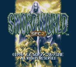 Sword World SFC 2 - Inishie no Kyojin Densetsu title screen
