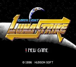 Earth Light - Luna Strike title screen