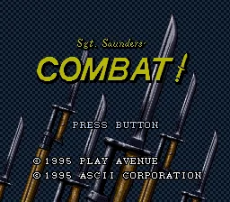 Sgt. Saunders' Combat! title screen