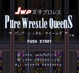 JWP Joshi Pro Wres - Pure Wrestle Queens title screen