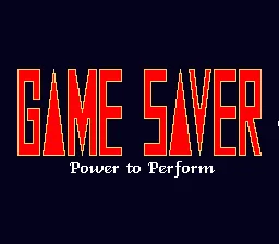 Backdrop artwork for Game Saver
