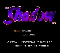The Shadow title screen