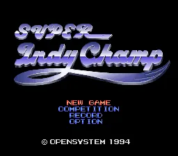 Super Indy Champ title screen