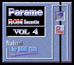 Parame ROM Cassette Vol. 4 title screen