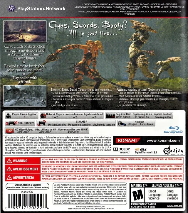 Blades of Time box back