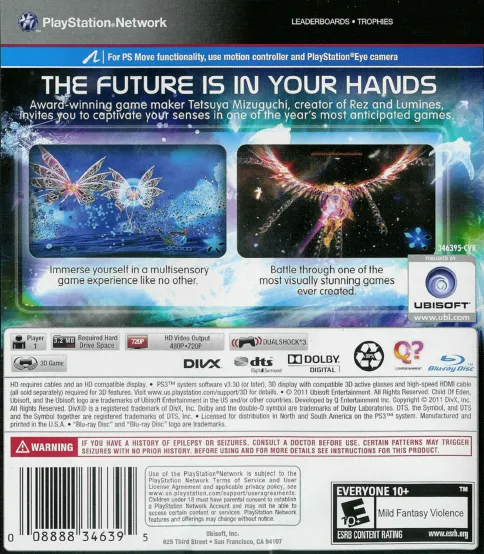Child of Eden box back
