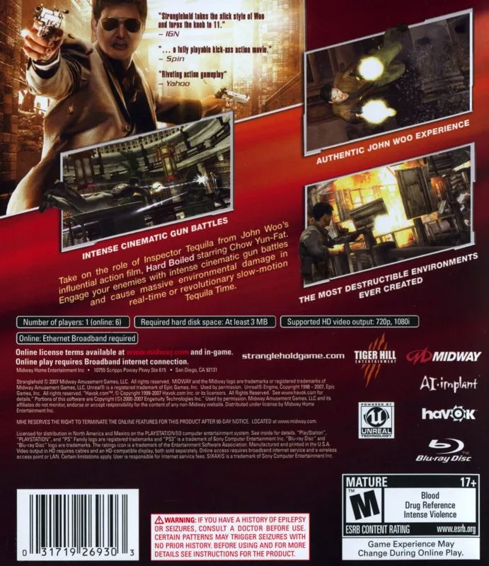 John Woo Presents Stranglehold box back