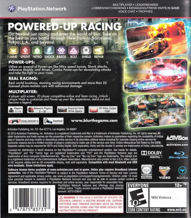 Blur box back