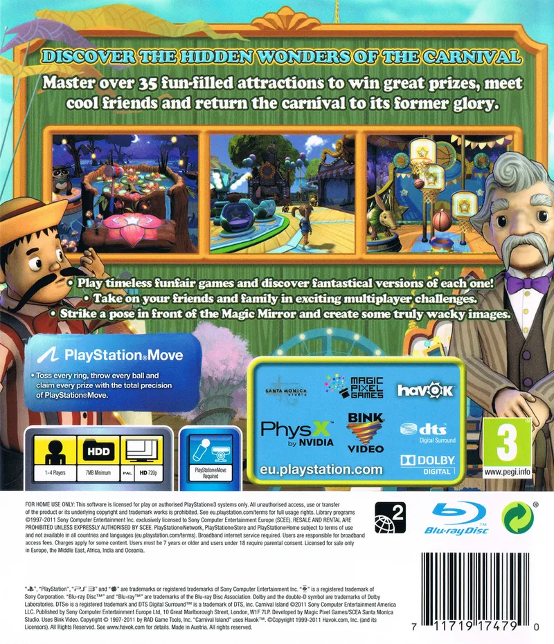 Carnival Island box back