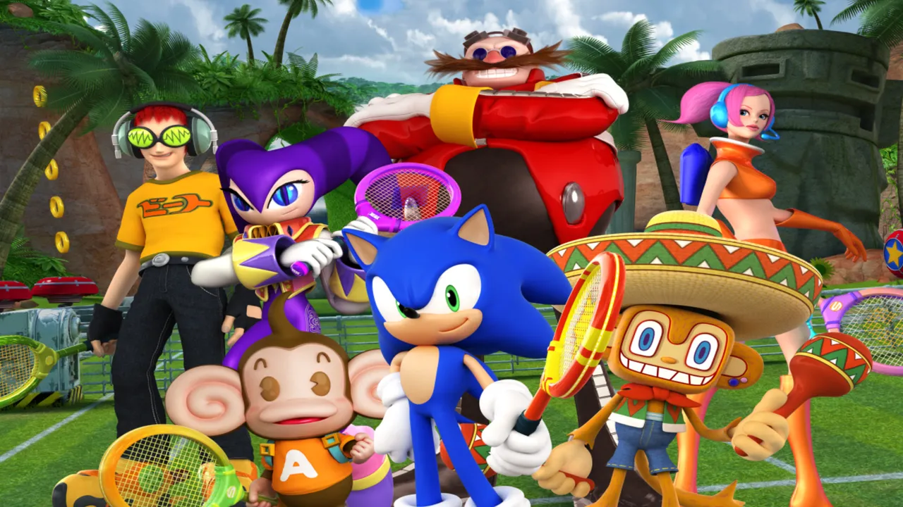 Backdrop artwork for Sega Superstars Tennis