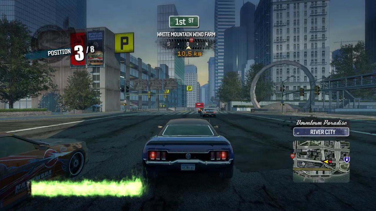 Backdrop artwork for Burnout Paradise
