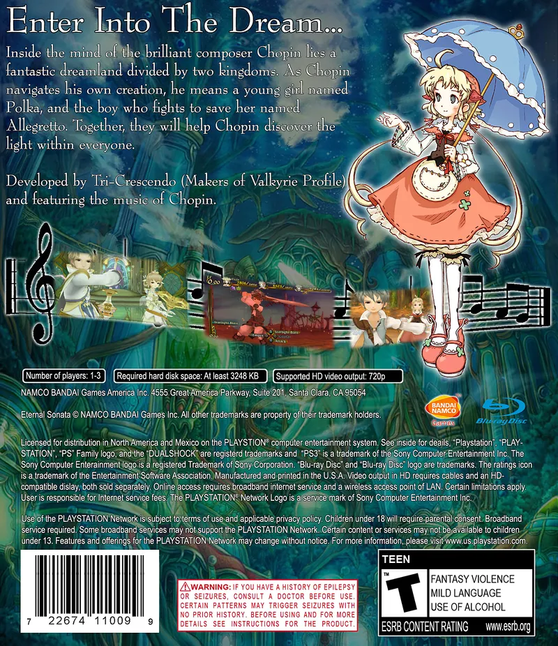 Eternal Sonata box back