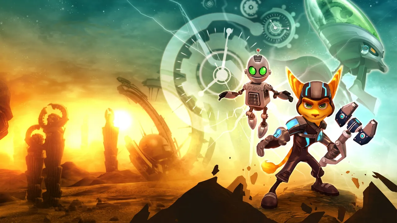 Backdrop artwork for Ratchet & Clank Future: A Crack in Time