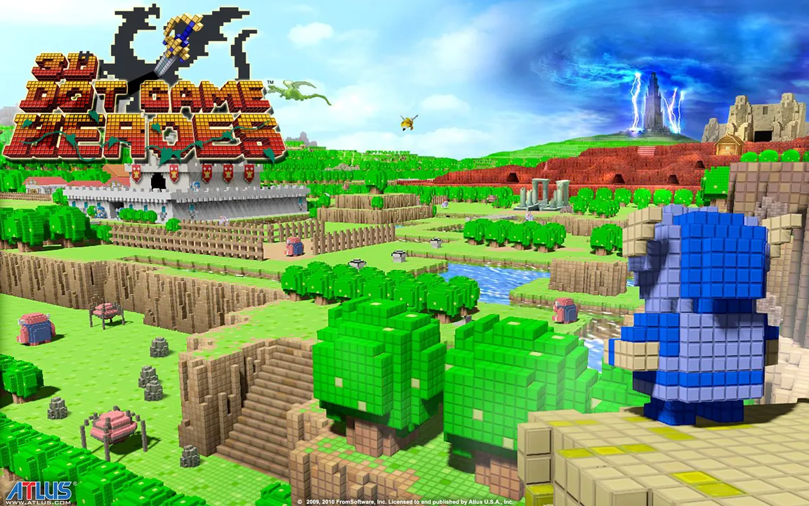 Backdrop artwork for 3D Dot Game Heroes
