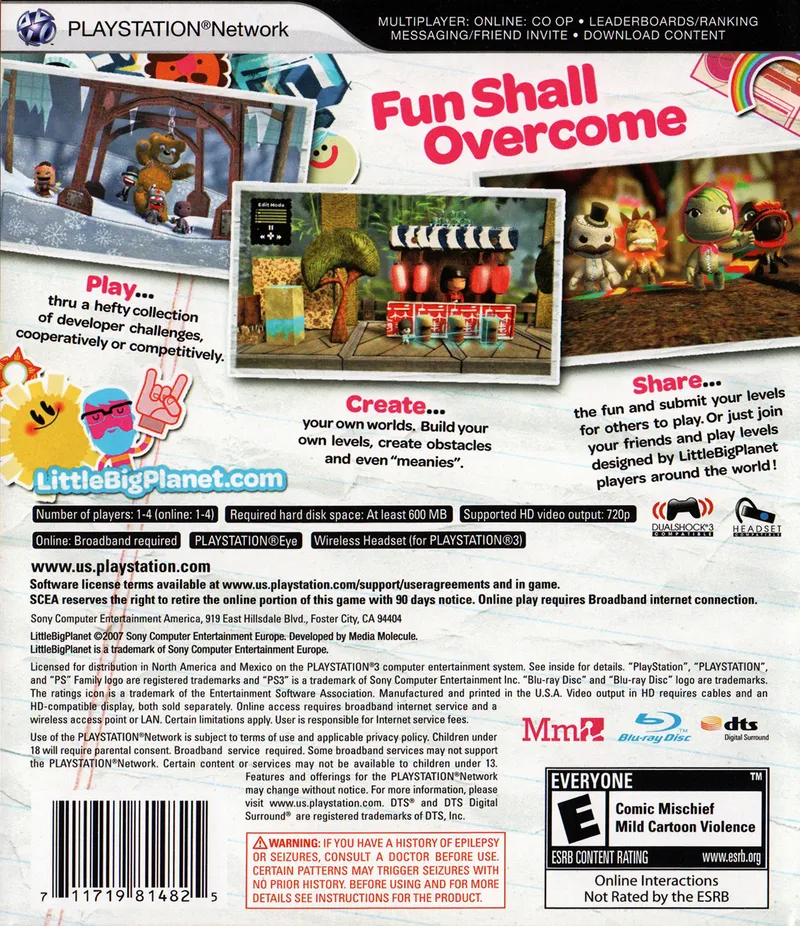 LittleBigPlanet box back