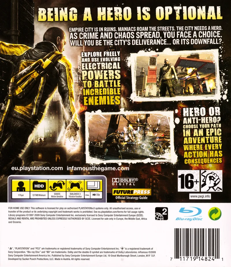 inFAMOUS box back