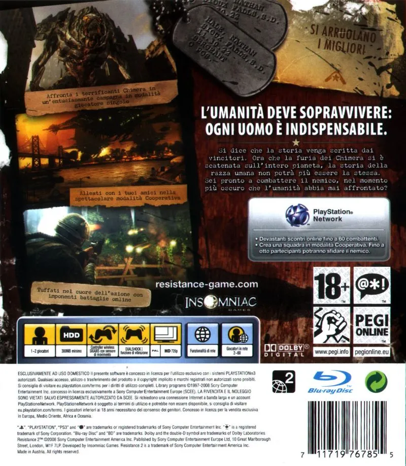 Resistance 2 box back