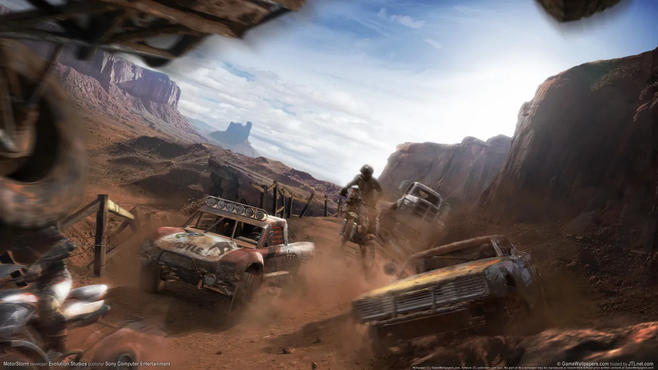 Backdrop artwork for MotorStorm: Pacific Rift