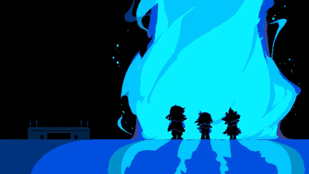 Backdrop artwork for DELTARUNE Chapter 1 & 2