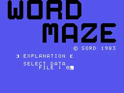 Backdrop artwork for Wordmaze
