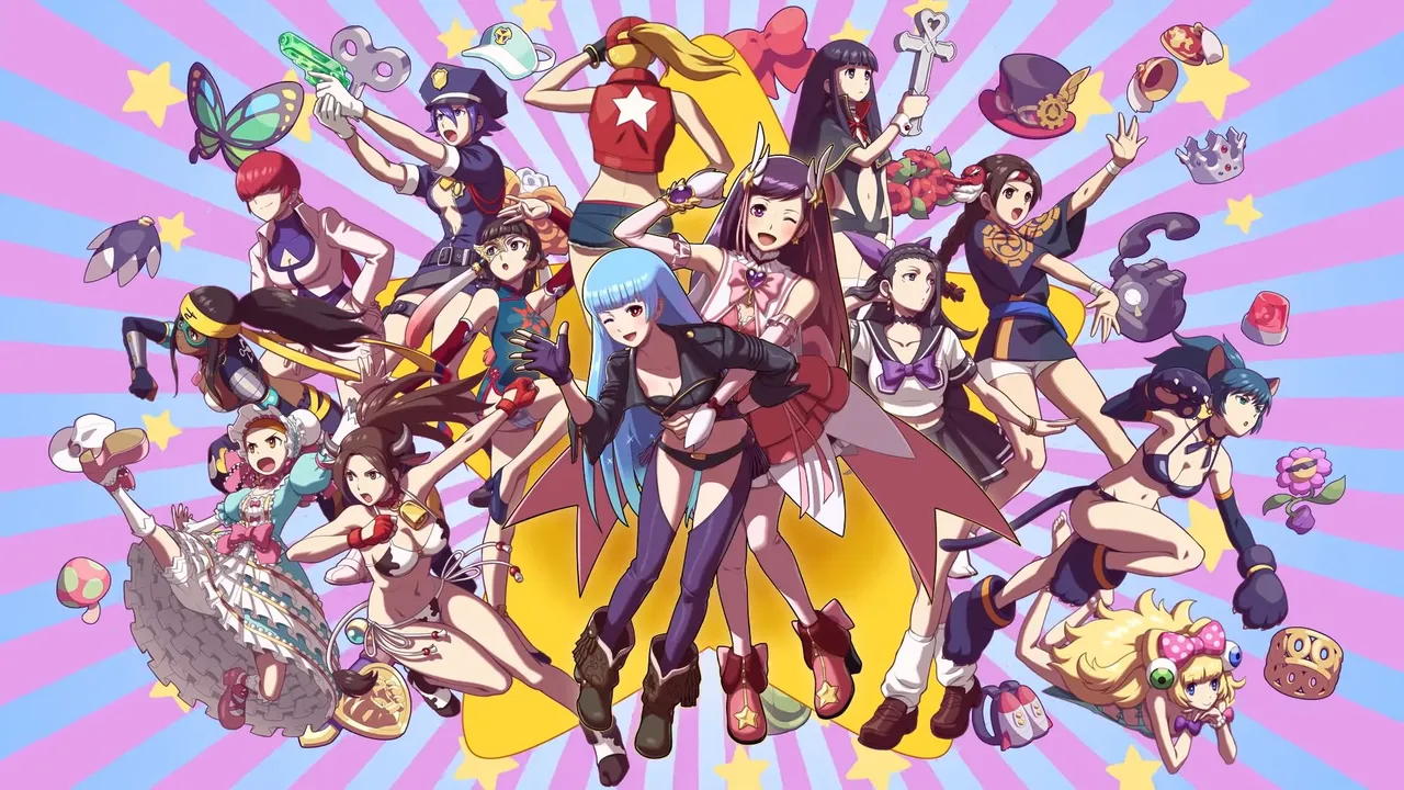 SNK HEROINES: Tag Team Frenzy cover art for Taito NESiCAxLive