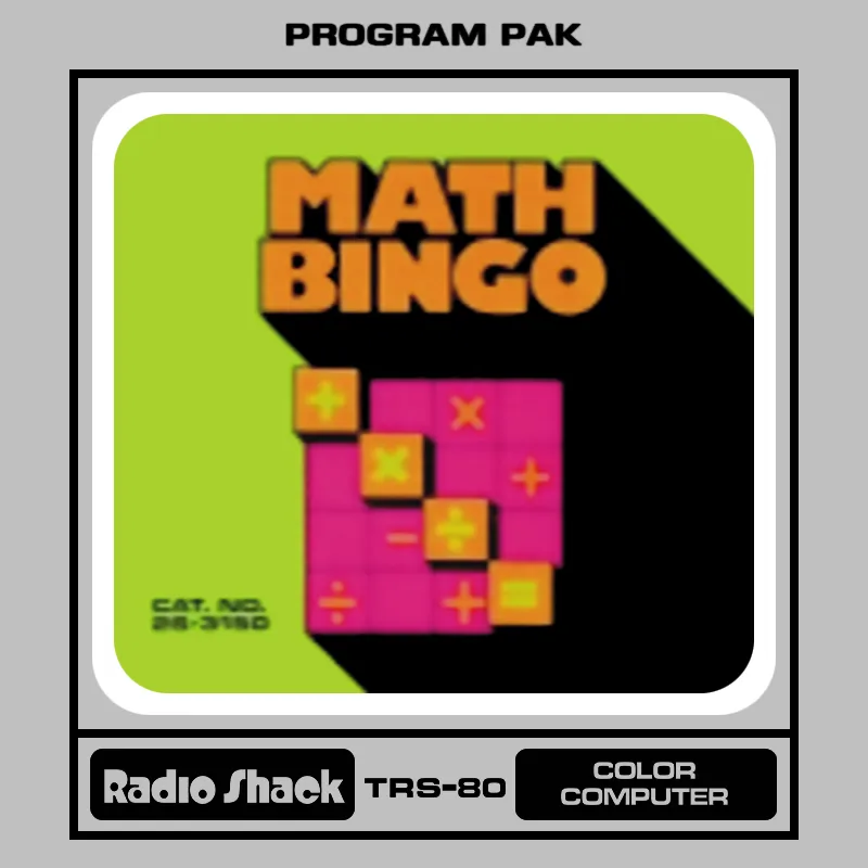 Math Bingo box art
