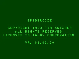 Spidercide screenshot