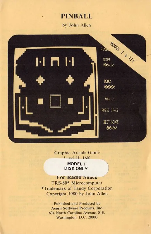 Pinball box art