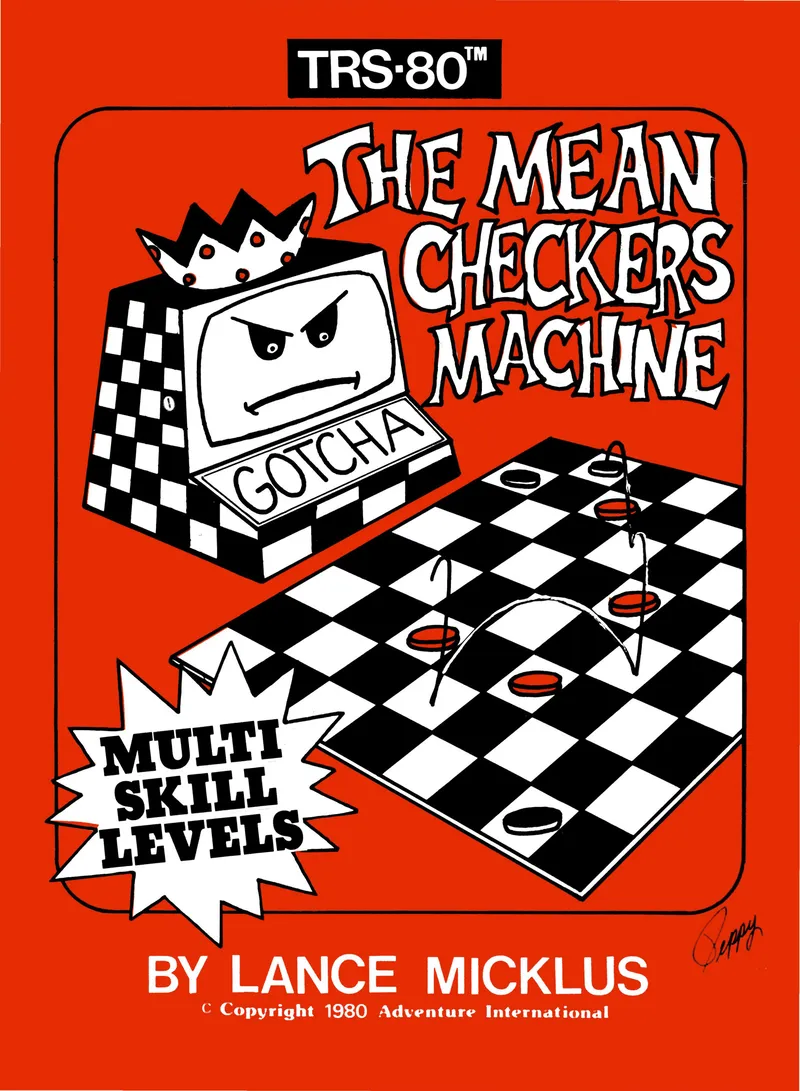 The Mean Checkers Machine box art