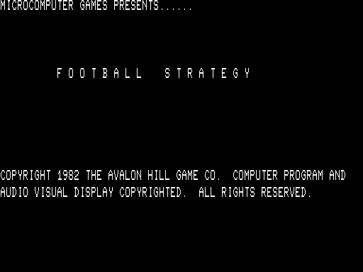 Computer Football Strategy screenshot