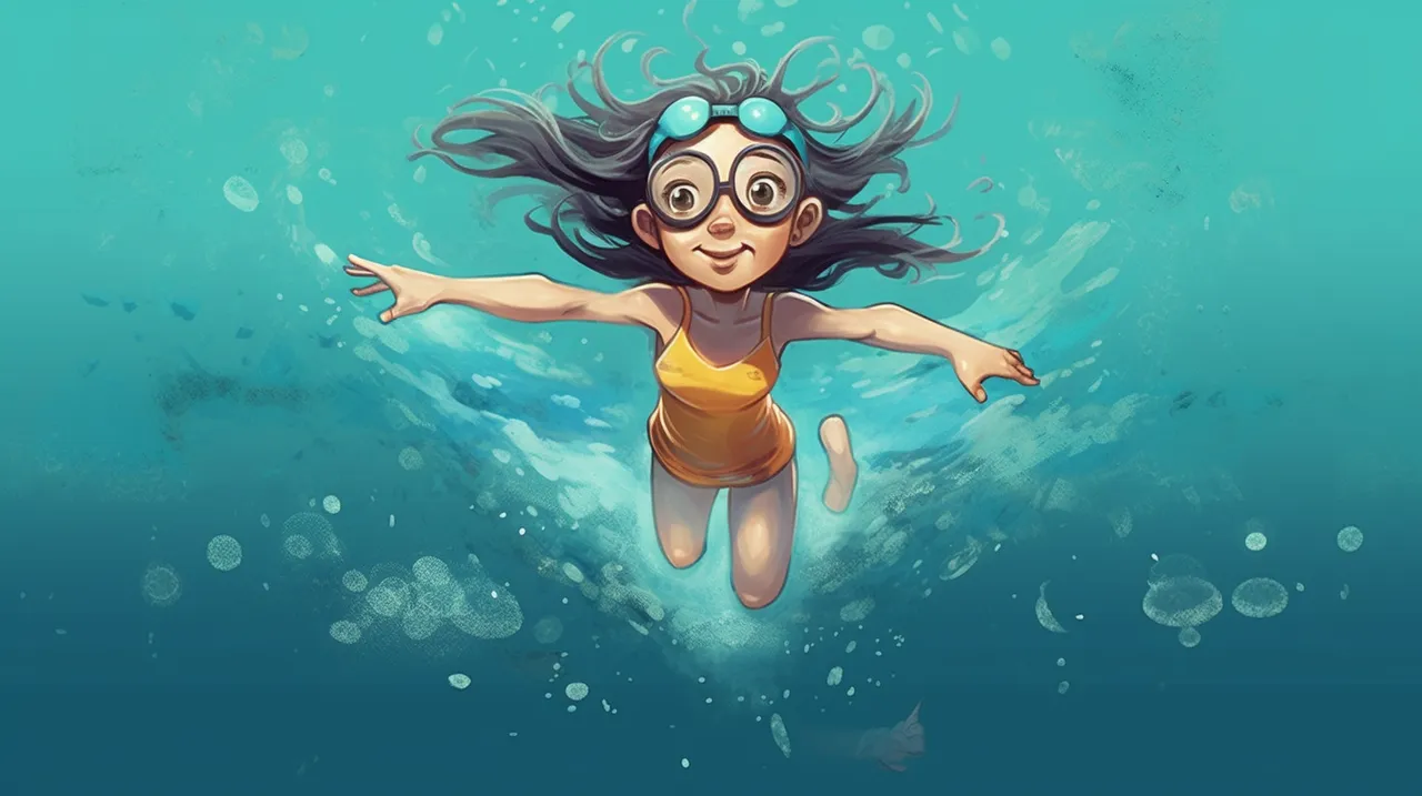swimming competition cover art for Tic 80