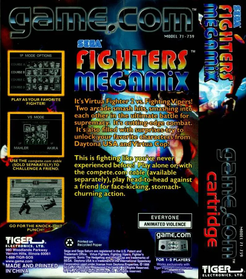 Fighters Megamix box back