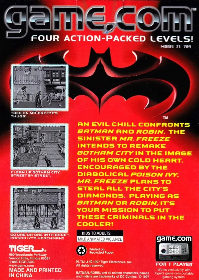 Batman & Robin box back