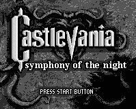 Castlevania - Symphony of the Night (Unknown) title screen