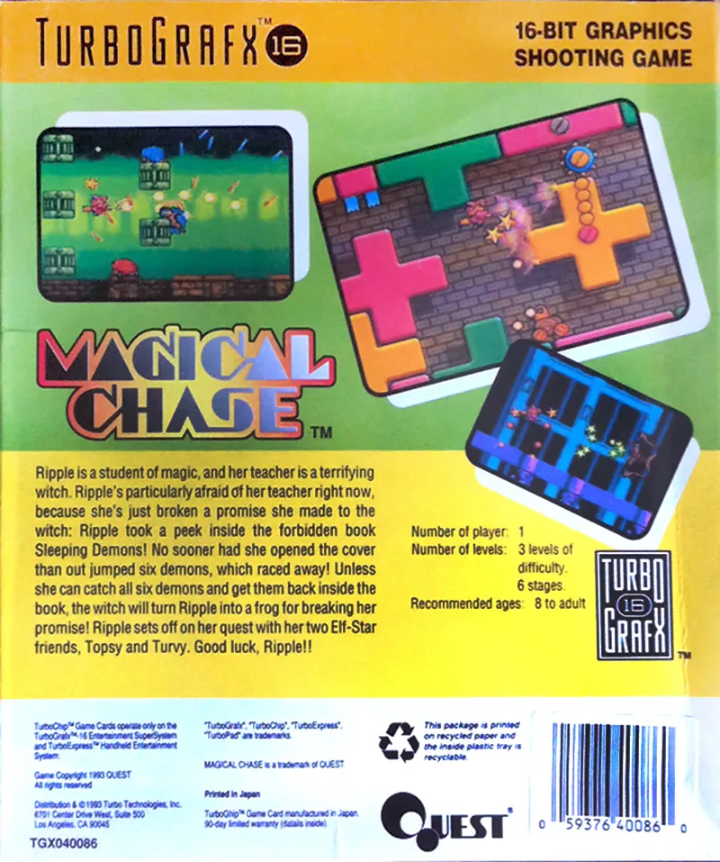 Magical Chase box back