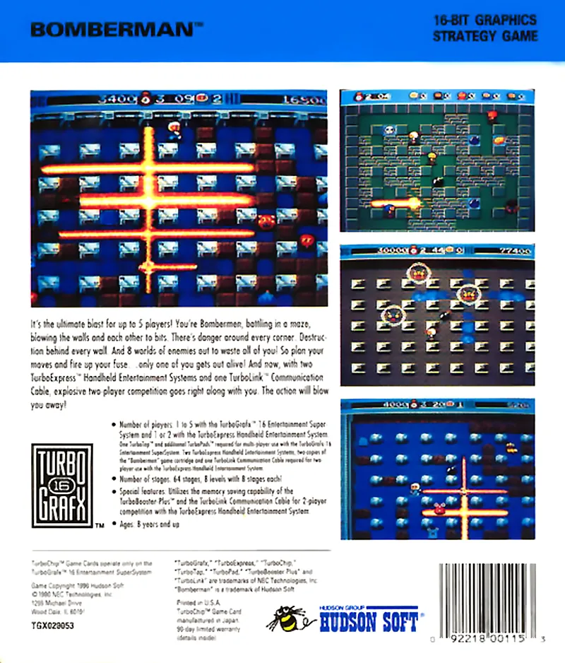 Bomberman box back