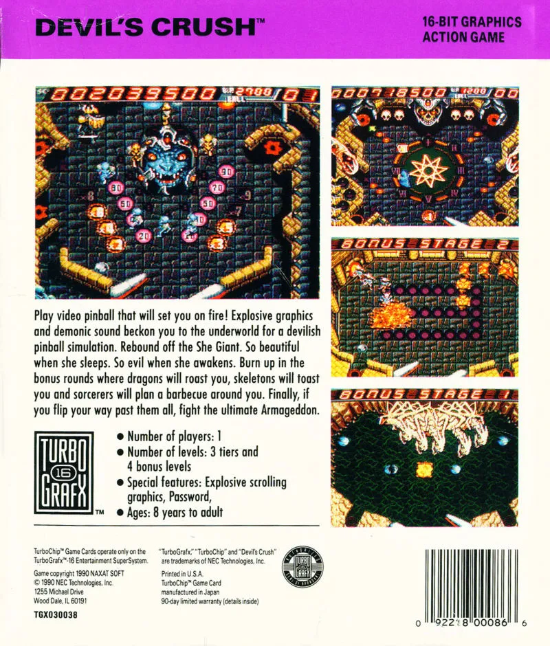 Devil's Crush box back