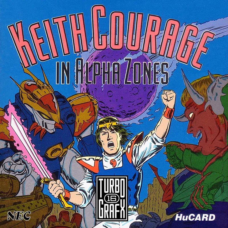 Keith Courage in Alpha Zones box art