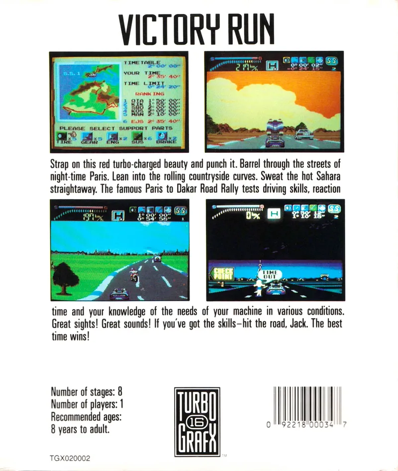 Victory Run box back