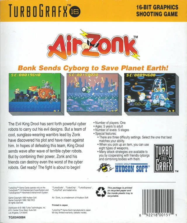 Air Zonk box back