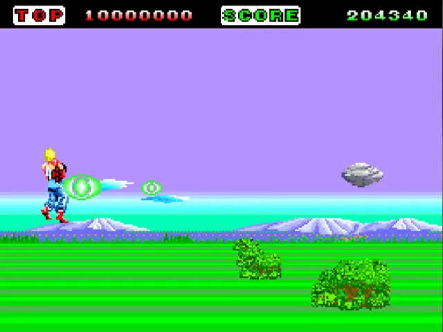 Backdrop artwork for Space Harrier