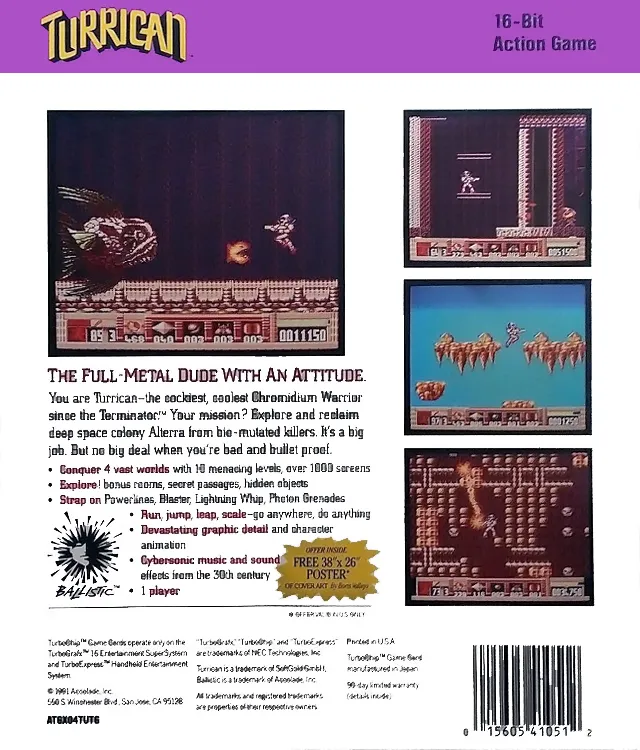 Turrican box back