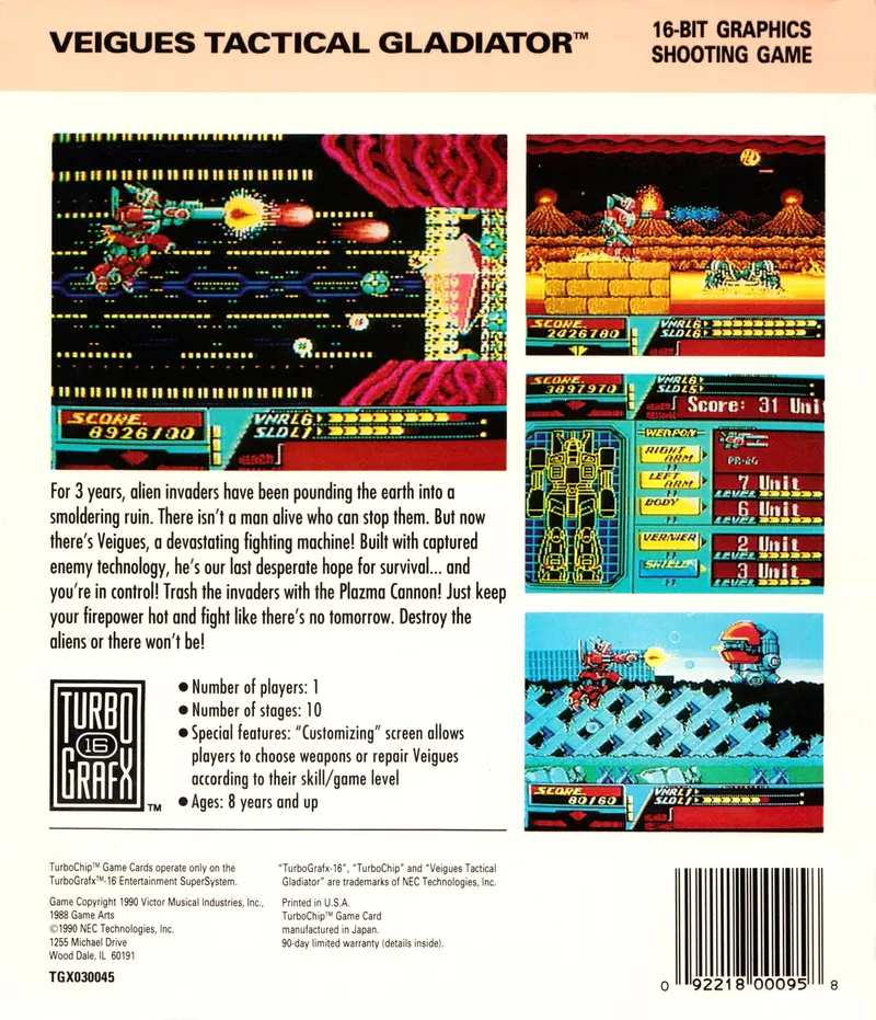 Veigues Tactical Gladiator box back